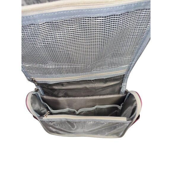 Oimimy Travel Makeup Bag Multiple Pockets & Hanging Hook 10" L x 4" W x 9" H - Picture 8 of 12